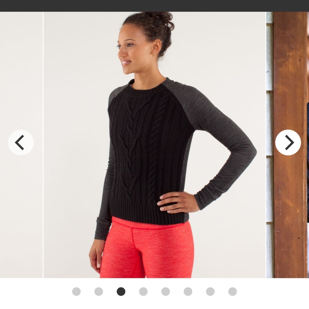 Lululemon-St Moritz Sweater-Sz 4-Black-UC